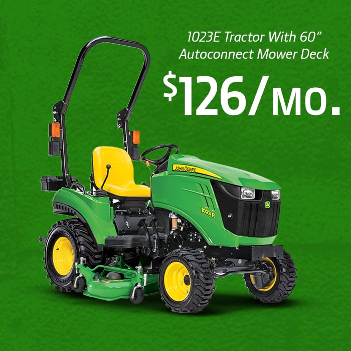 1023E with Mower Deck
