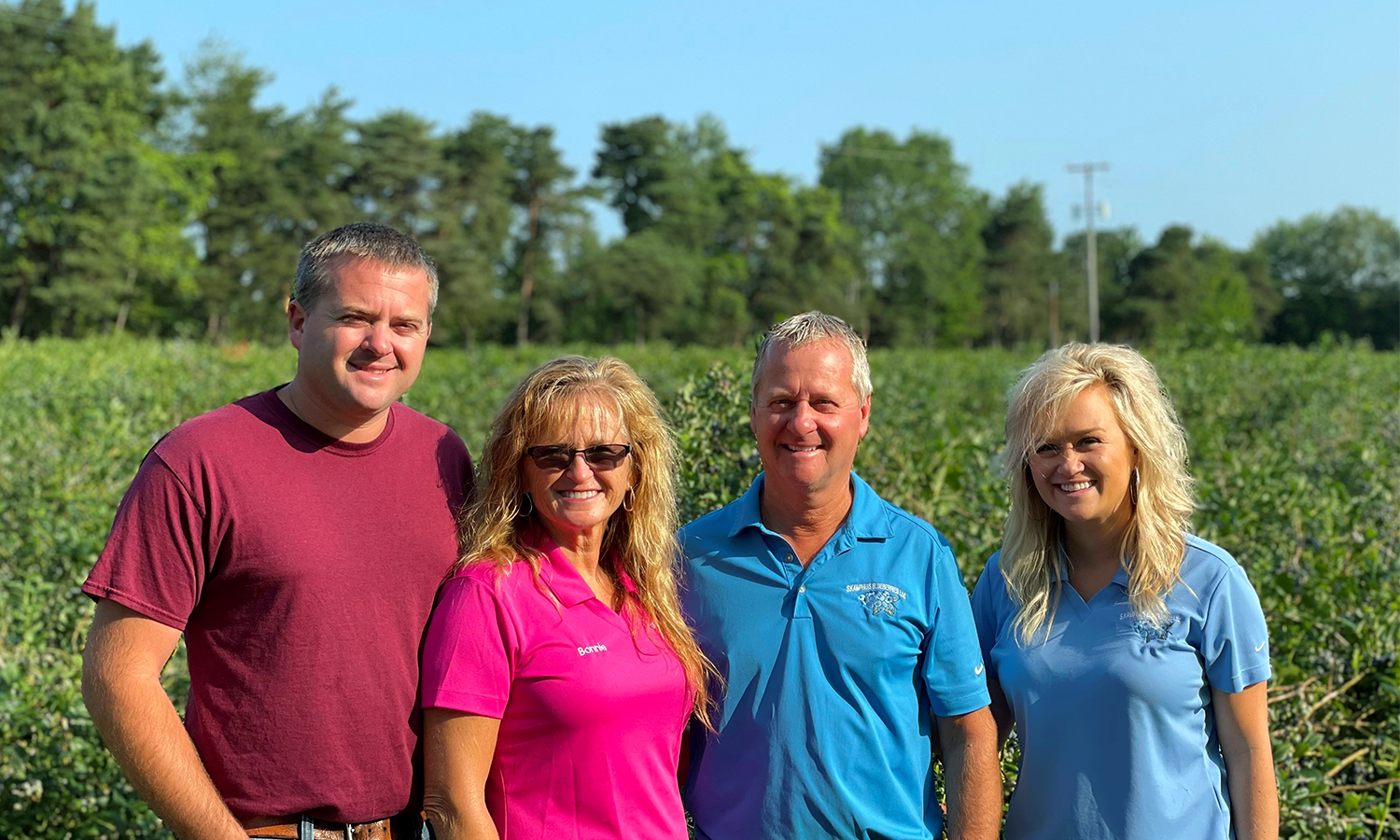 Kamphuis Family in Blueberry Fields